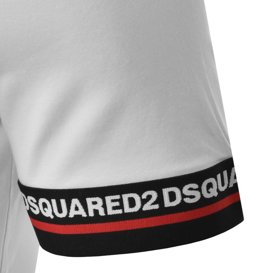 Alternative Image for ProductDSQUARED2 Logo Sleeve Short Sleeved T Shirt White3